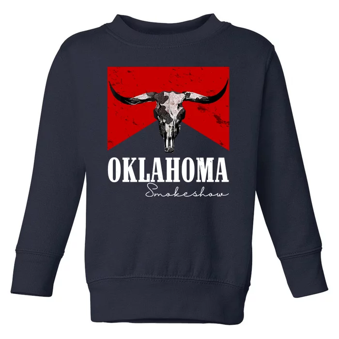 Oklahoma Smokeshow Vintage Toddler Sweatshirt