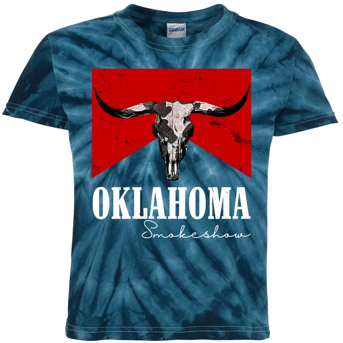 Oklahoma Smokeshow Vintage Kids Tie-Dye T-Shirt