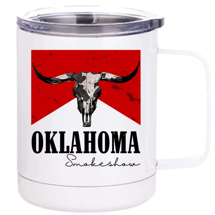 Oklahoma Smokeshow Vintage Front & Back 12oz Stainless Steel Tumbler Cup