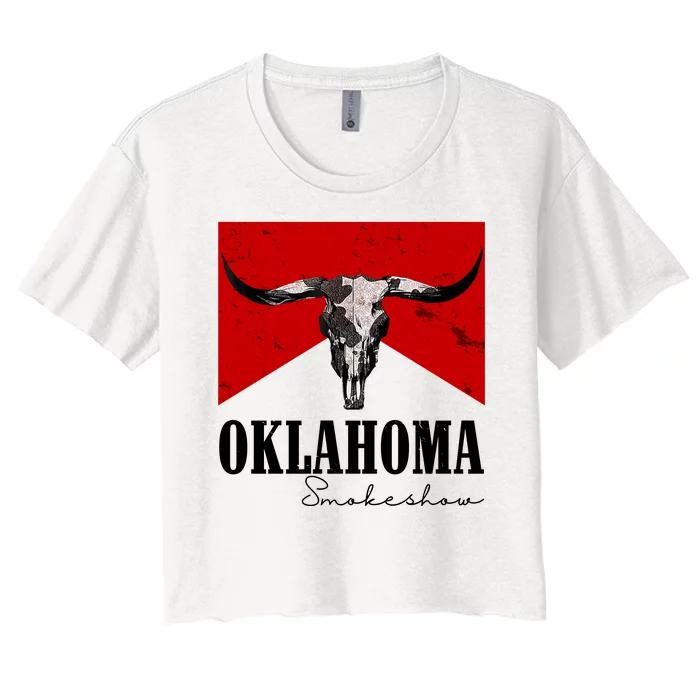 Oklahoma Smokeshow Vintage Women's Crop Top Tee