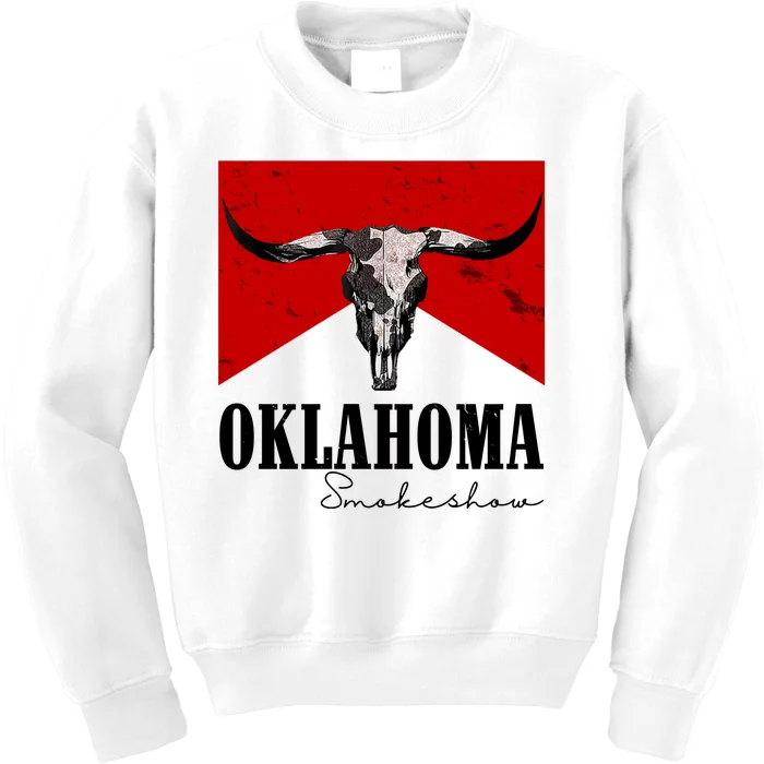 Oklahoma Smokeshow Vintage Kids Sweatshirt