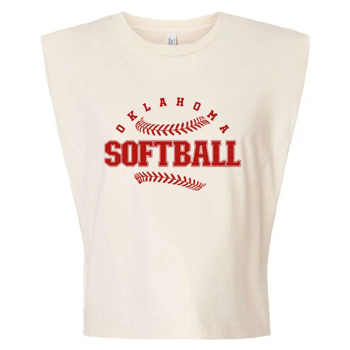 Oklahoma Softball Vintage Garment-Dyed Women's Muscle Tee