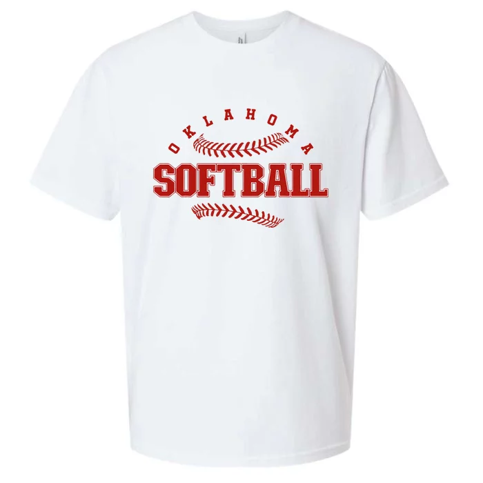 Oklahoma Softball Vintage Sueded Cloud Jersey T-Shirt