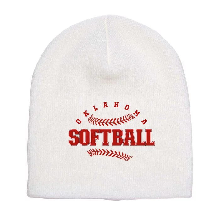 Oklahoma Softball Vintage Short Acrylic Beanie