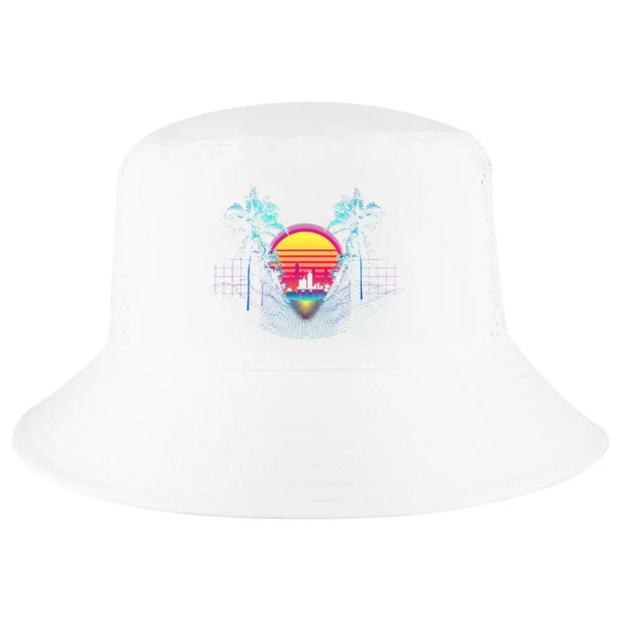 Outrun Synthwave Vaporwave Aesthetic 80S Retro Cool Comfort Performance Bucket Hat