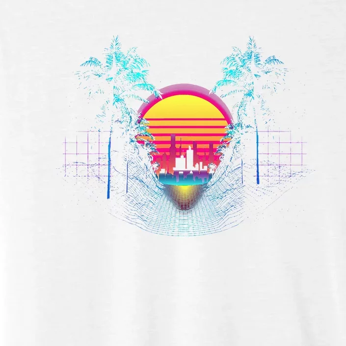 Outrun Synthwave Vaporwave Aesthetic 80S Retro ChromaSoft Performance T-Shirt