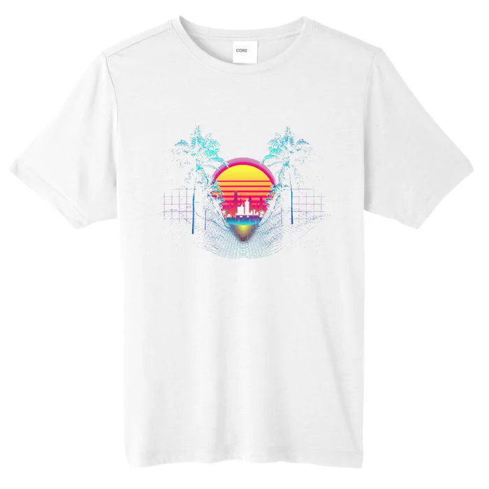 Outrun Synthwave Vaporwave Aesthetic 80S Retro ChromaSoft Performance T-Shirt