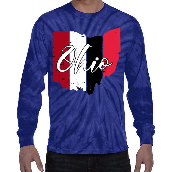 Ohio State Vintage Tie-Dye Long Sleeve Shirt