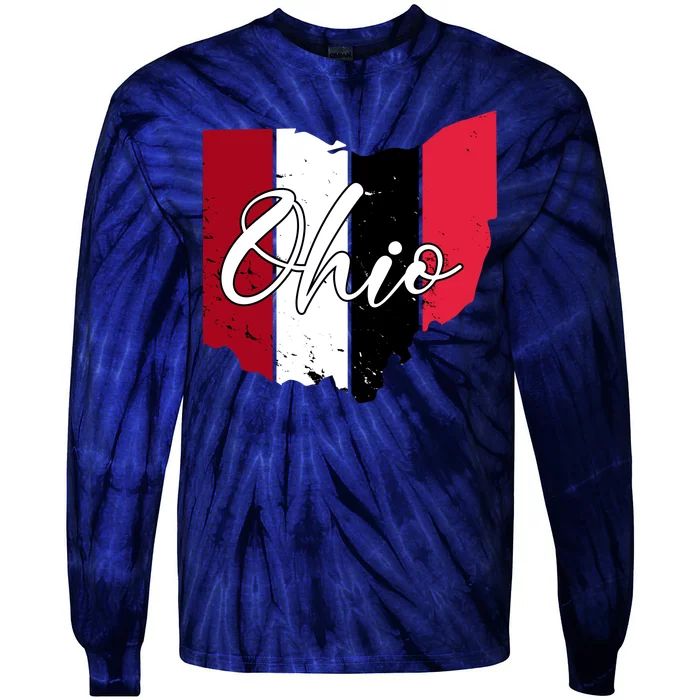 Ohio State Vintage Tie-Dye Long Sleeve Shirt