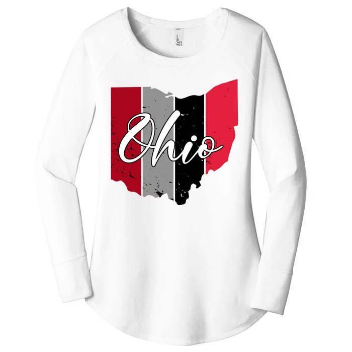 Ohio State Vintage Women's Perfect Tri Tunic Long Sleeve Shirt