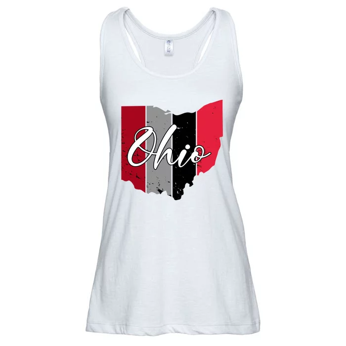 Ohio State Vintage Ladies Essential Flowy Tank