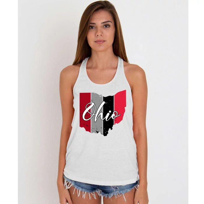 Ohio State Vintage Women's Knotted Racerback Tank