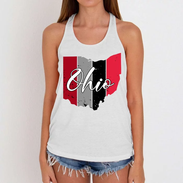 Ohio State Vintage Women's Knotted Racerback Tank