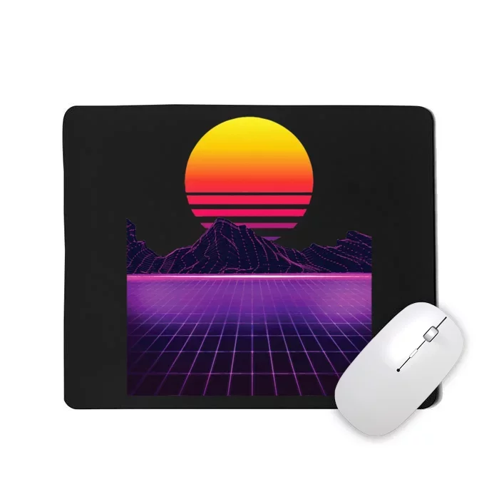 Outrun Synthwave Vaporwave Aesthetic 80s Retro Mousepad