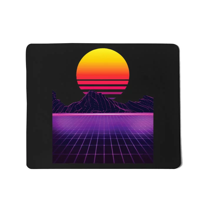 Outrun Synthwave Vaporwave Aesthetic 80s Retro Mousepad