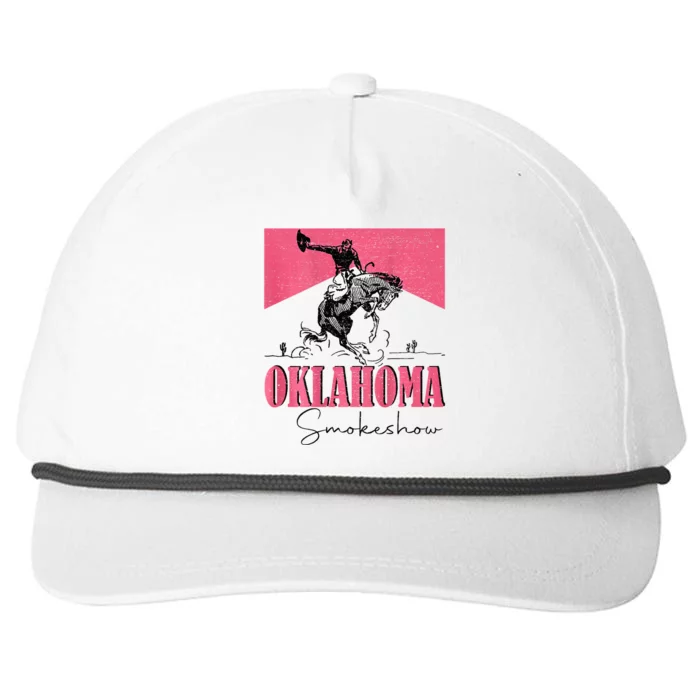 Oklahoma Smokeshow Western Rodeo Snapback Five-Panel Rope Hat