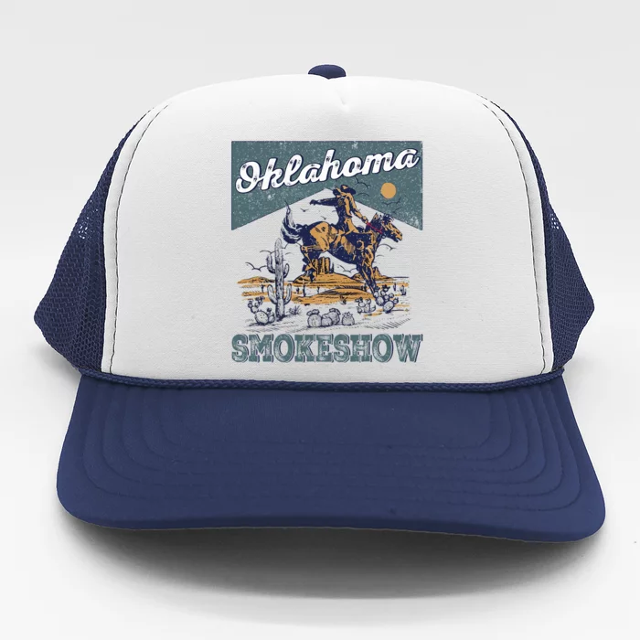 Oklahoma Smokeshow Western Oklahoma Smokeshow Rodeo Trucker Hat