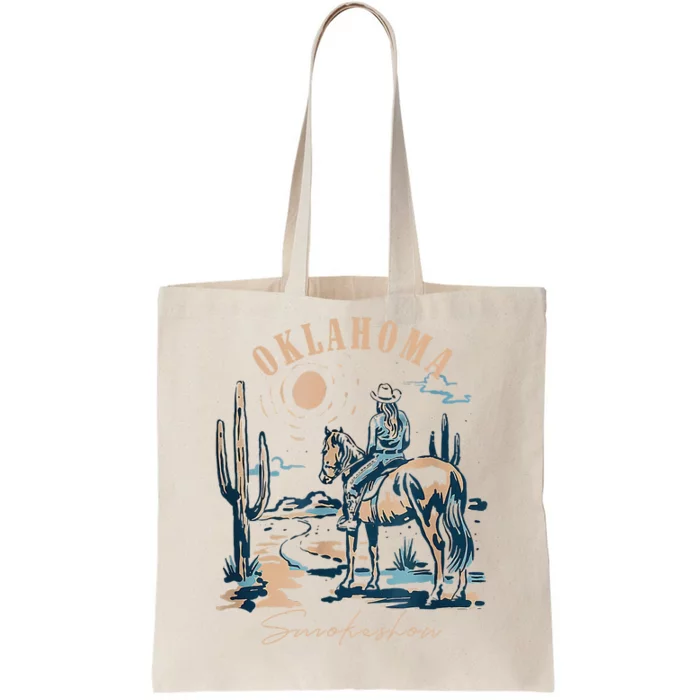 Oklahoma Smokeshow Western Oklahoma Smokeshow Cowboy Rodeo Tote Bag