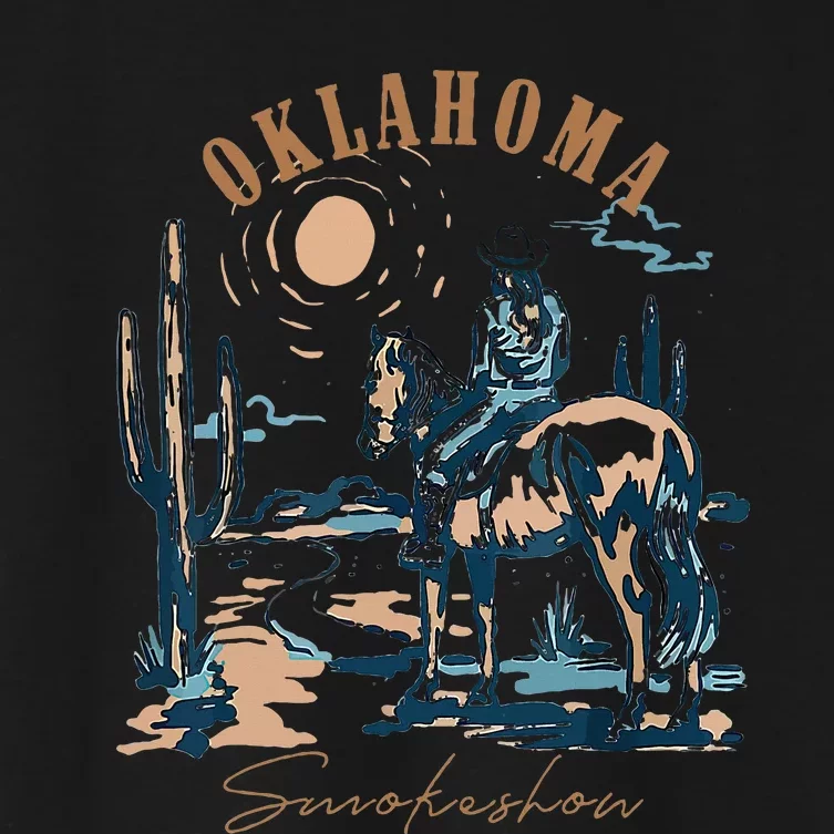 Oklahoma Smokeshow Western Oklahoma Smokeshow Rodeo Women's Crop Top Tee