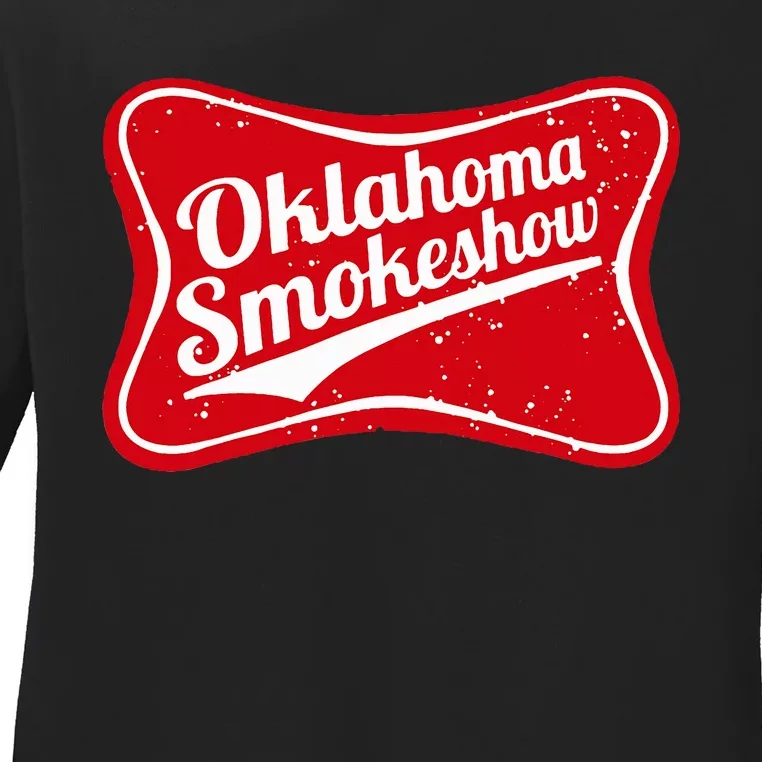 Oklahoma Smokeshow Western Country Music Ladies Long Sleeve Shirt