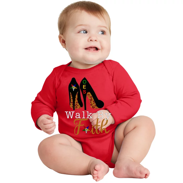 Oes Sisters Walk By Faith Order Of Eastern Star Baby Long Sleeve Bodysuit