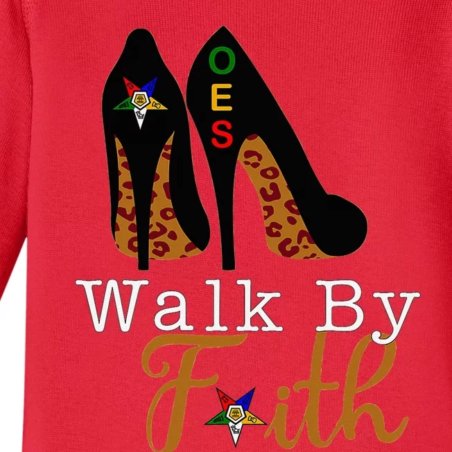 Oes Sisters Walk By Faith Order Of Eastern Star Baby Long Sleeve Bodysuit