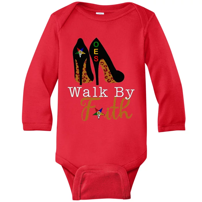 Oes Sisters Walk By Faith Order Of Eastern Star Baby Long Sleeve Bodysuit