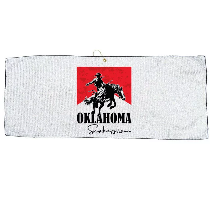 Oklahoma Smokeshow Western Country Large Microfiber Waffle Golf Towel