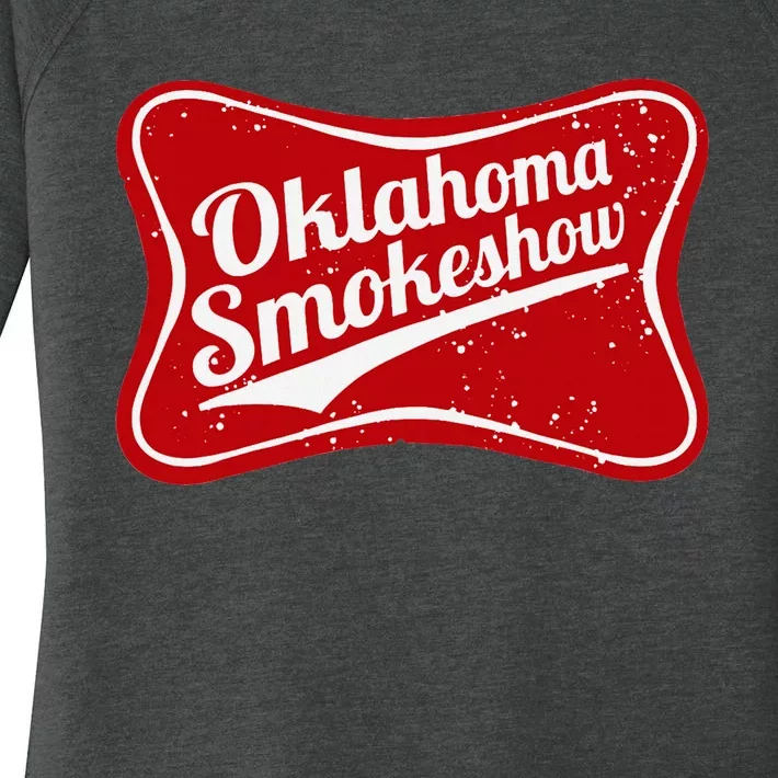 Oklahoma Smokeshow Western Country Music Cowboy Women's Perfect Tri Tunic Long Sleeve Shirt