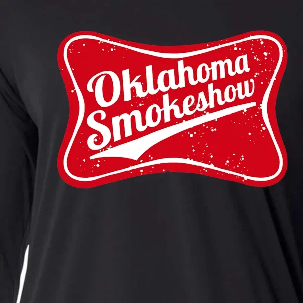 Oklahoma Smokeshow Western Country Music Cowboy Cooling Performance Long Sleeve Crew