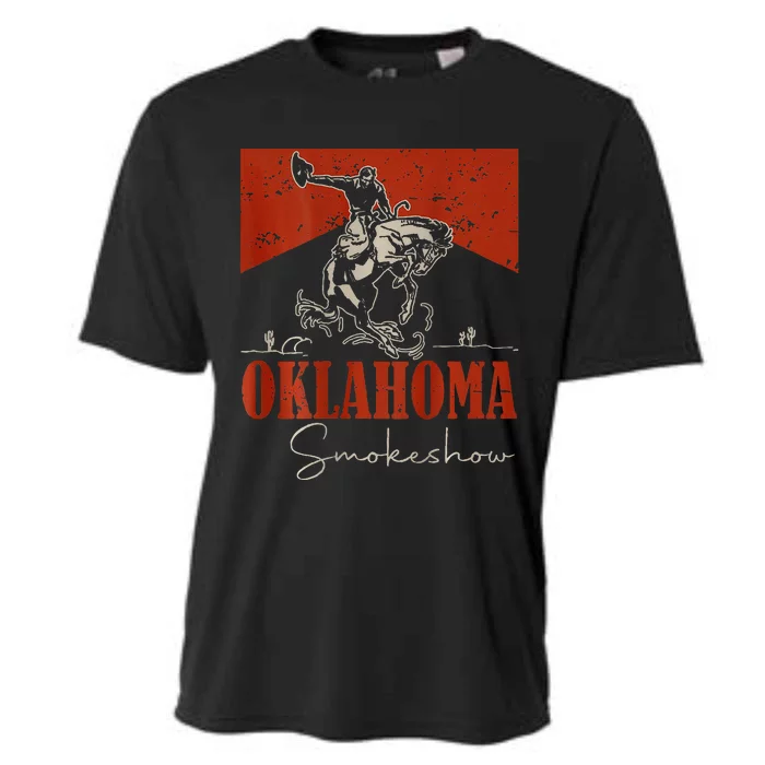 Oklahoma Smokeshow Western Rodeo Cooling Performance Crew T-Shirt