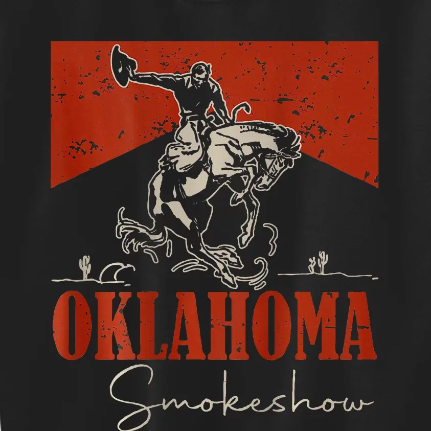 Oklahoma Smokeshow Western Rodeo Kids Sweatshirt