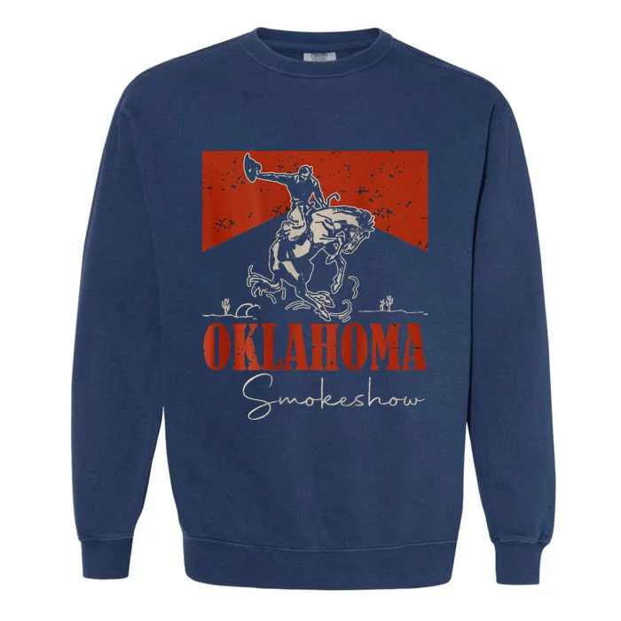 Oklahoma Smokeshow Western Rodeo Garment-Dyed Sweatshirt