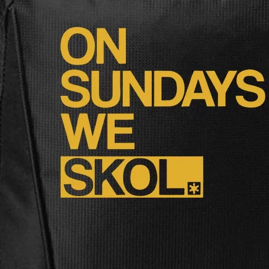 On Sundays We Skol Halloween City Backpack