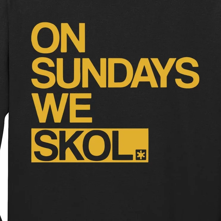 On Sundays We Skol Halloween Tall Long Sleeve T-Shirt