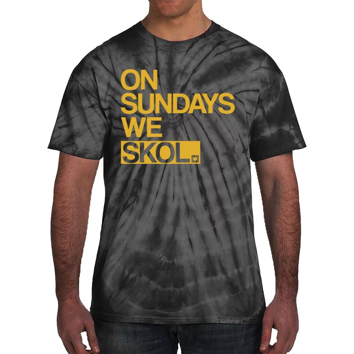 On Sundays We Skol Halloween Tie-Dye T-Shirt