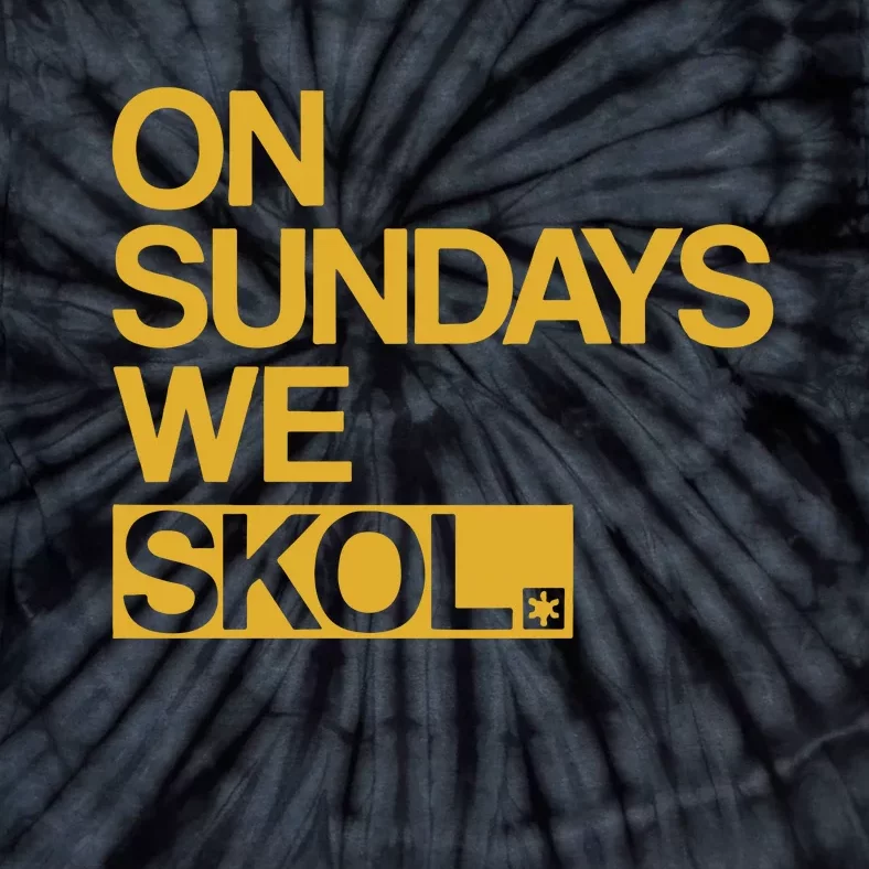 On Sundays We Skol Halloween Tie-Dye T-Shirt