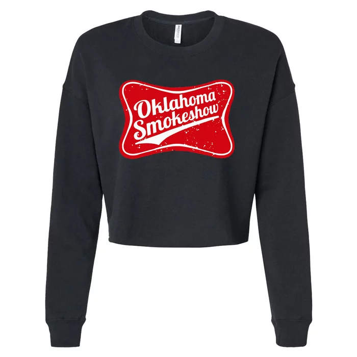 Oklahoma Smokeshow Western Country Music Cowboy Cropped Pullover Crew