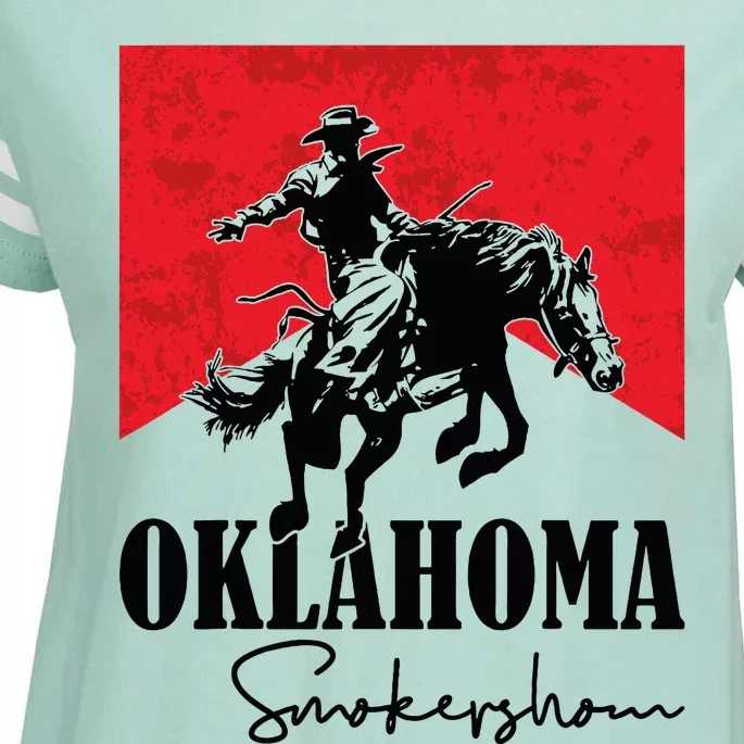 Oklahoma Smokeshow Western Country Enza Ladies Jersey Football T-Shirt