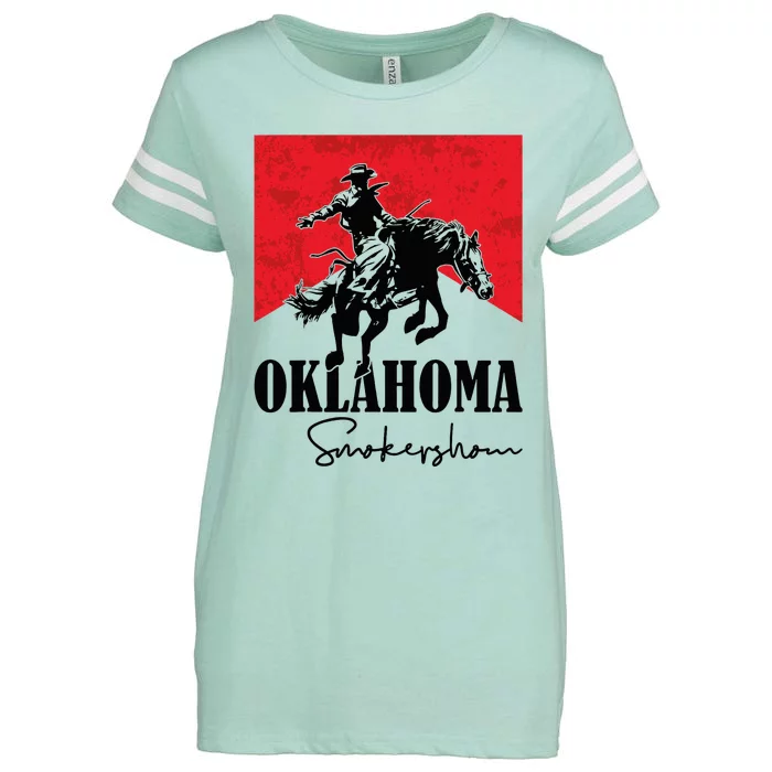 Oklahoma Smokeshow Western Country Enza Ladies Jersey Football T-Shirt