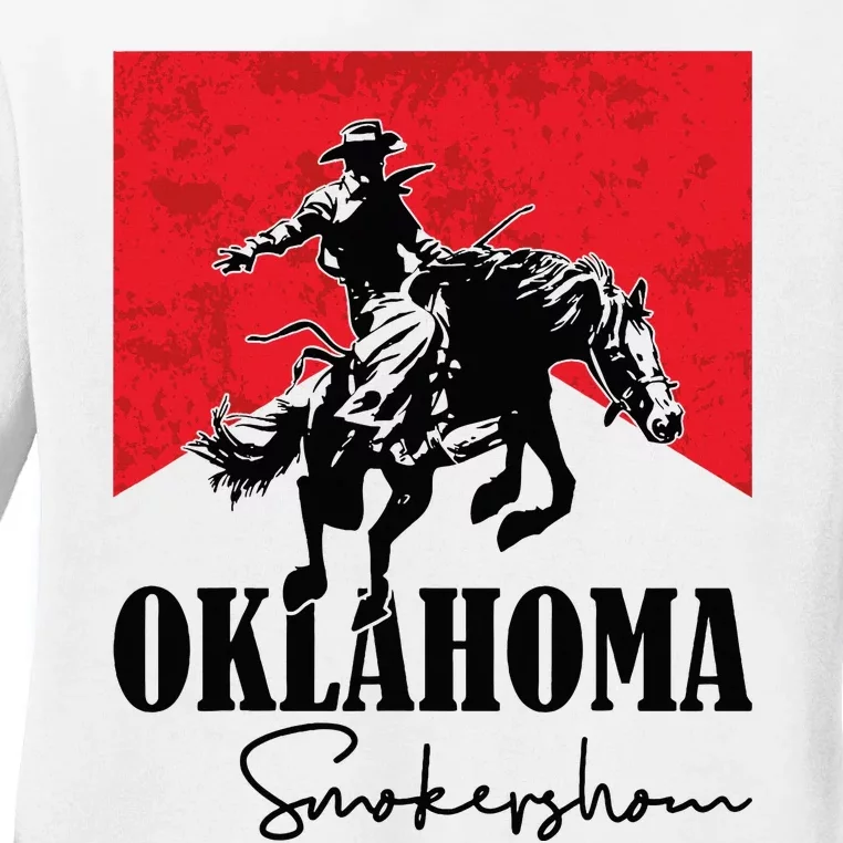 Oklahoma Smokeshow Western Country Ladies Long Sleeve Shirt