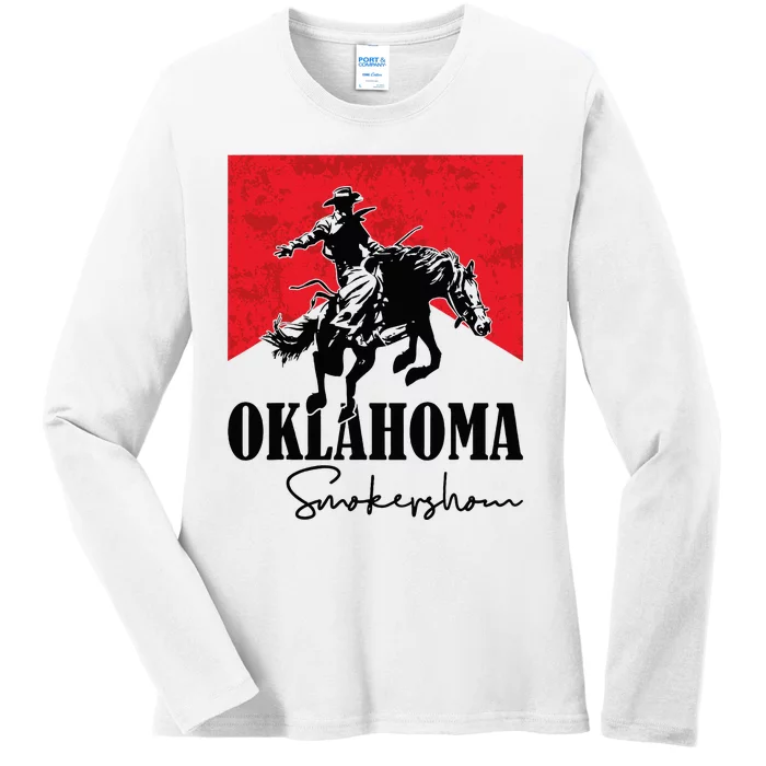 Oklahoma Smokeshow Western Country Ladies Long Sleeve Shirt