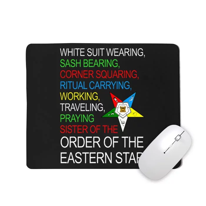 Oes Sister Working Traveling Praying Thanksgiving Christmas Mousepad