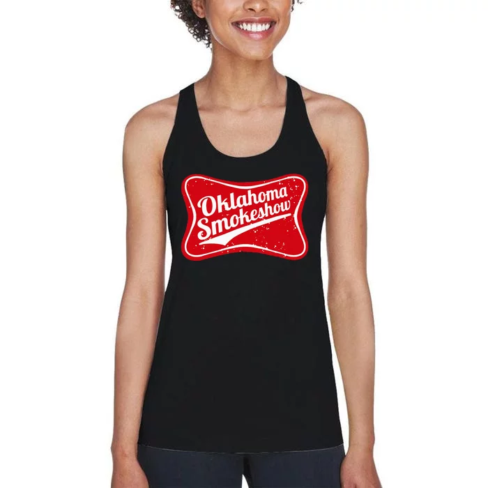 Oklahoma Smokeshow Western Country Music Cowboy Women's Racerback Tank