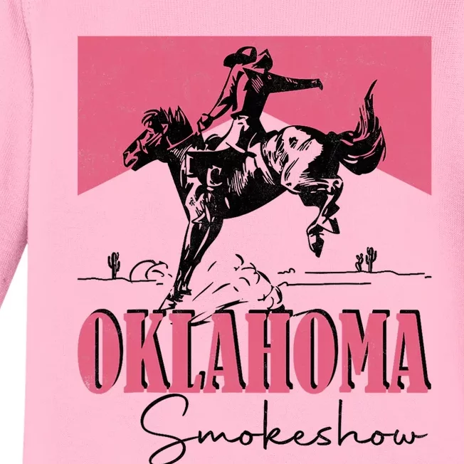 Oklahoma Smokeshow Western Oklahoma Smokeshow Baby Long Sleeve Bodysuit