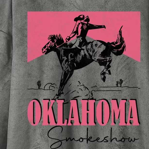 Oklahoma Smokeshow Western Oklahoma Smokeshow Hooded Wearable Blanket