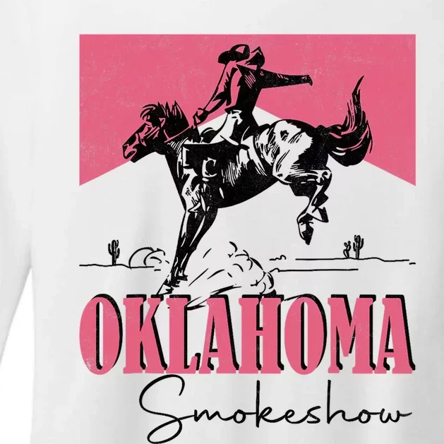 Oklahoma Smokeshow Western Oklahoma Smokeshow Womens CVC Long Sleeve Shirt