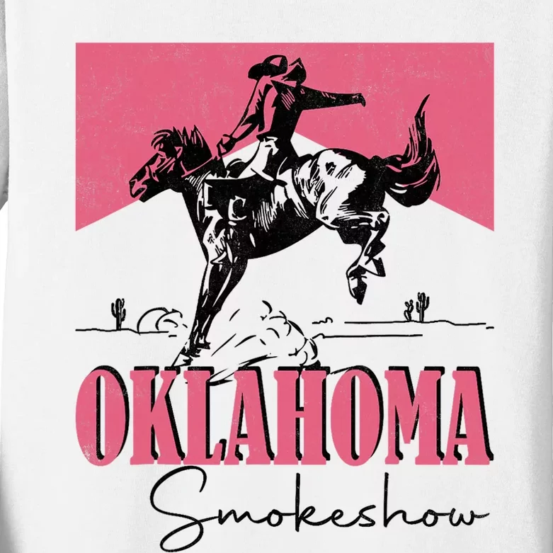 Oklahoma Smokeshow Western Oklahoma Smokeshow Kids Long Sleeve Shirt