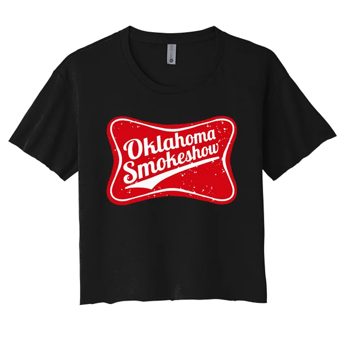 Oklahoma Smokeshow Western Country Music Women's Crop Top Tee