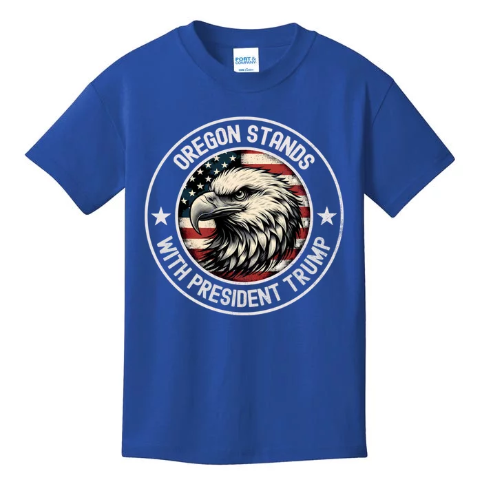 Oregon Stands With Trump Cool Gift Kids T-Shirt